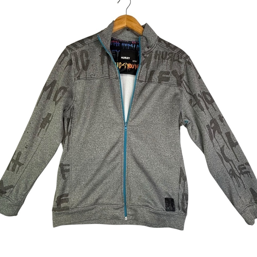 Hurley Graffiti Print Zip Sweater